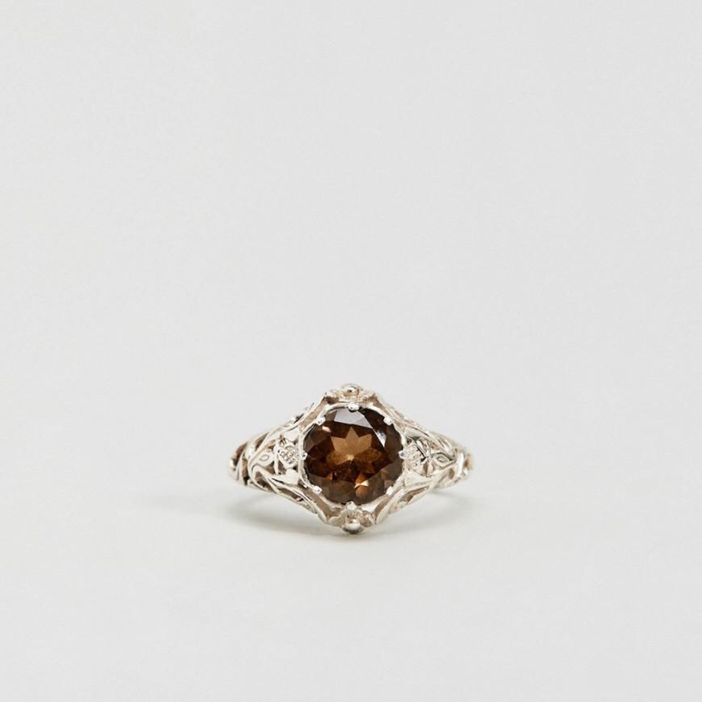 Smoky Quartz Sterling Silver Ring